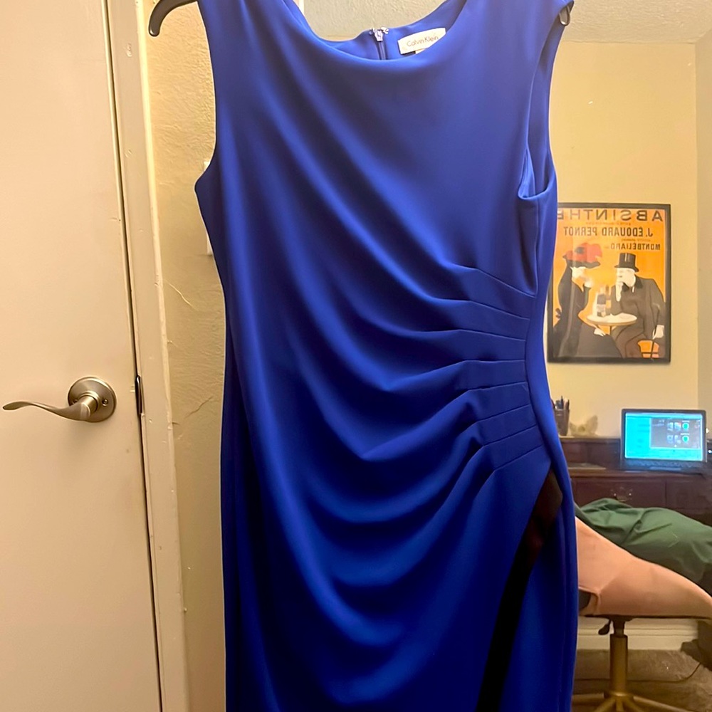 Calvin Klein blue/purple dress